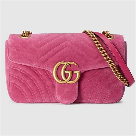 pink velvet gucci marmont bag|gucci marmont price increase.